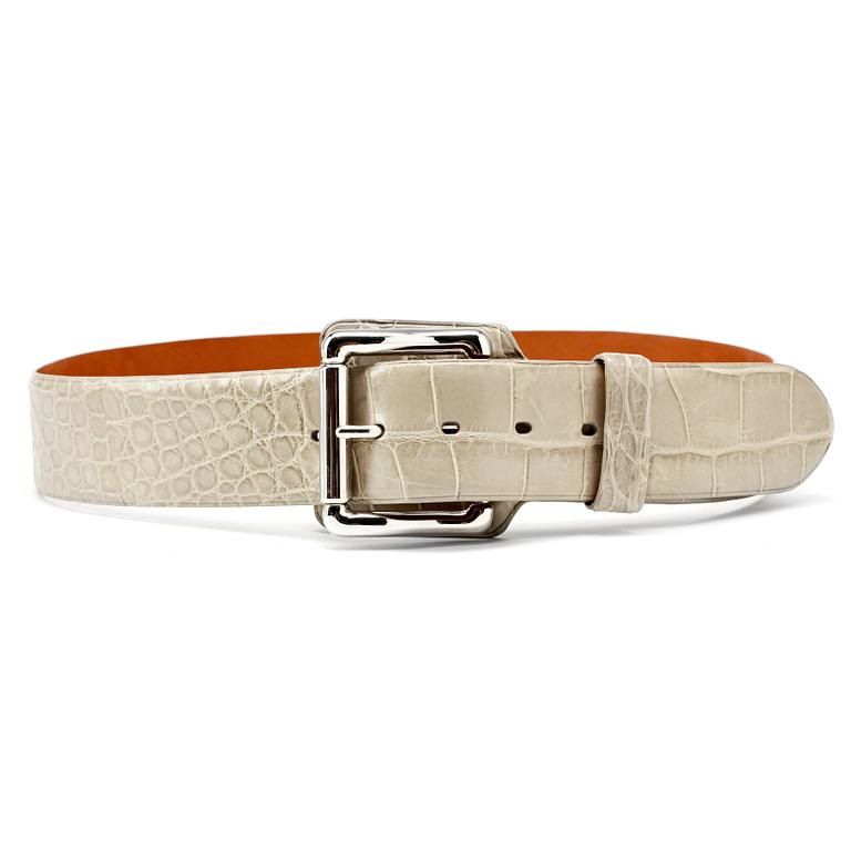 RALPH LAUREN, an alligator belt.
