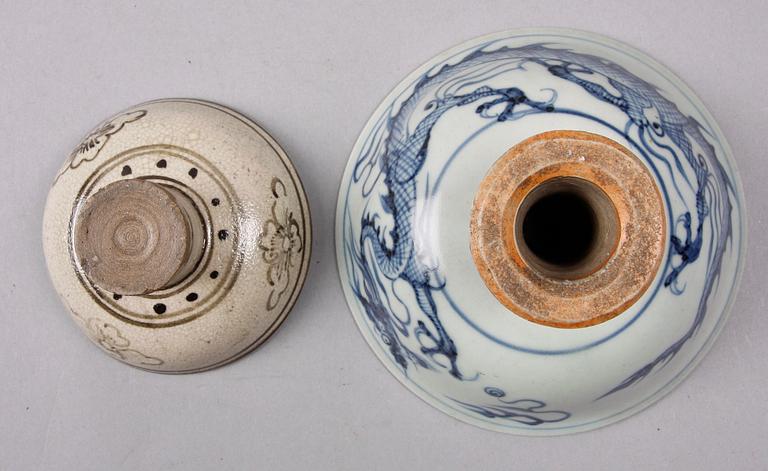 SKÅLAR, 2 st, keramik, Kina.