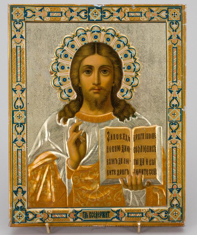 IKON, tryck på plåt, Ryssland 1800- talets senare hälft.