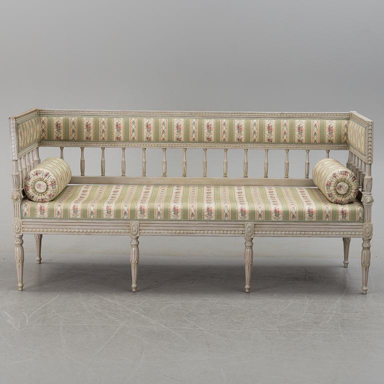 A SOFA, late gustavian, early 19th century.