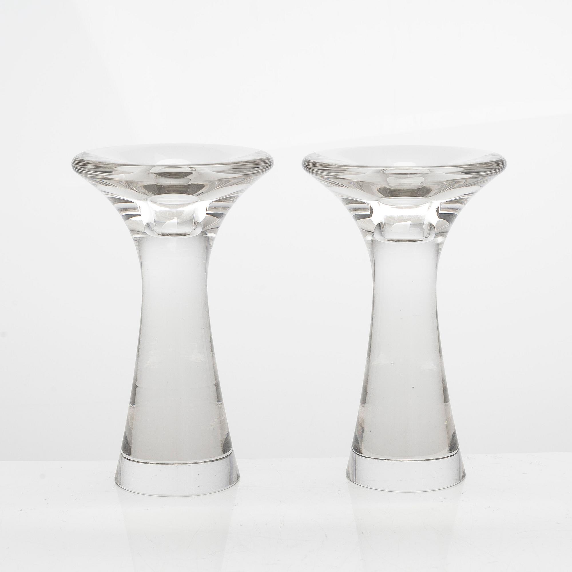 Tapio Wirkkala, ljusstakar, ett par, signerade Tapio Wirkkala - 3412. Iittala.