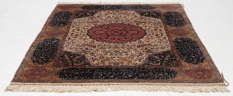 A semi-antique Lahore rug, north India, c 220 x 159 cm .