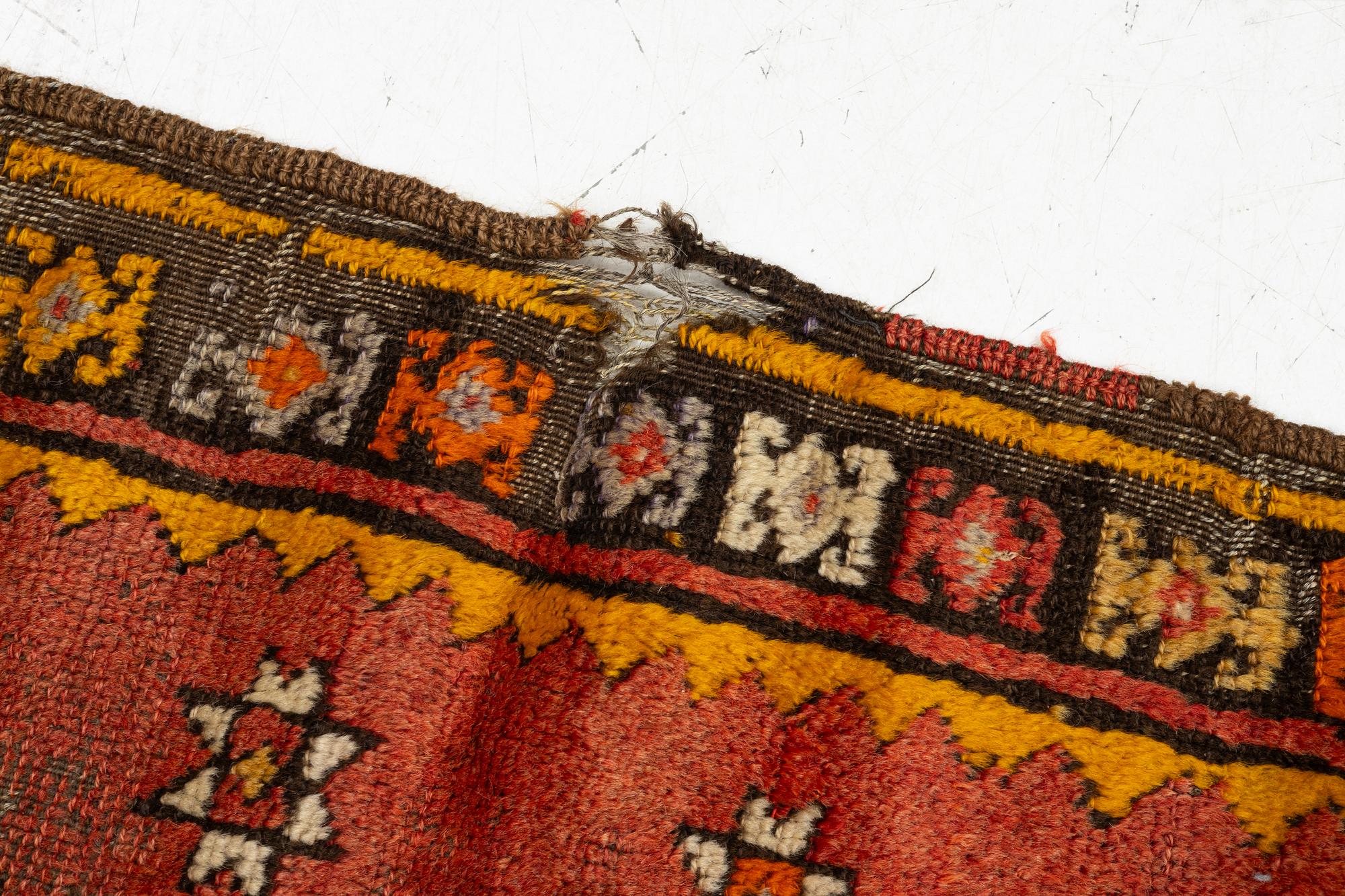 An Antique Anatolian Pillow, possibly from the Sivas area, c. 118 x 60 cm.