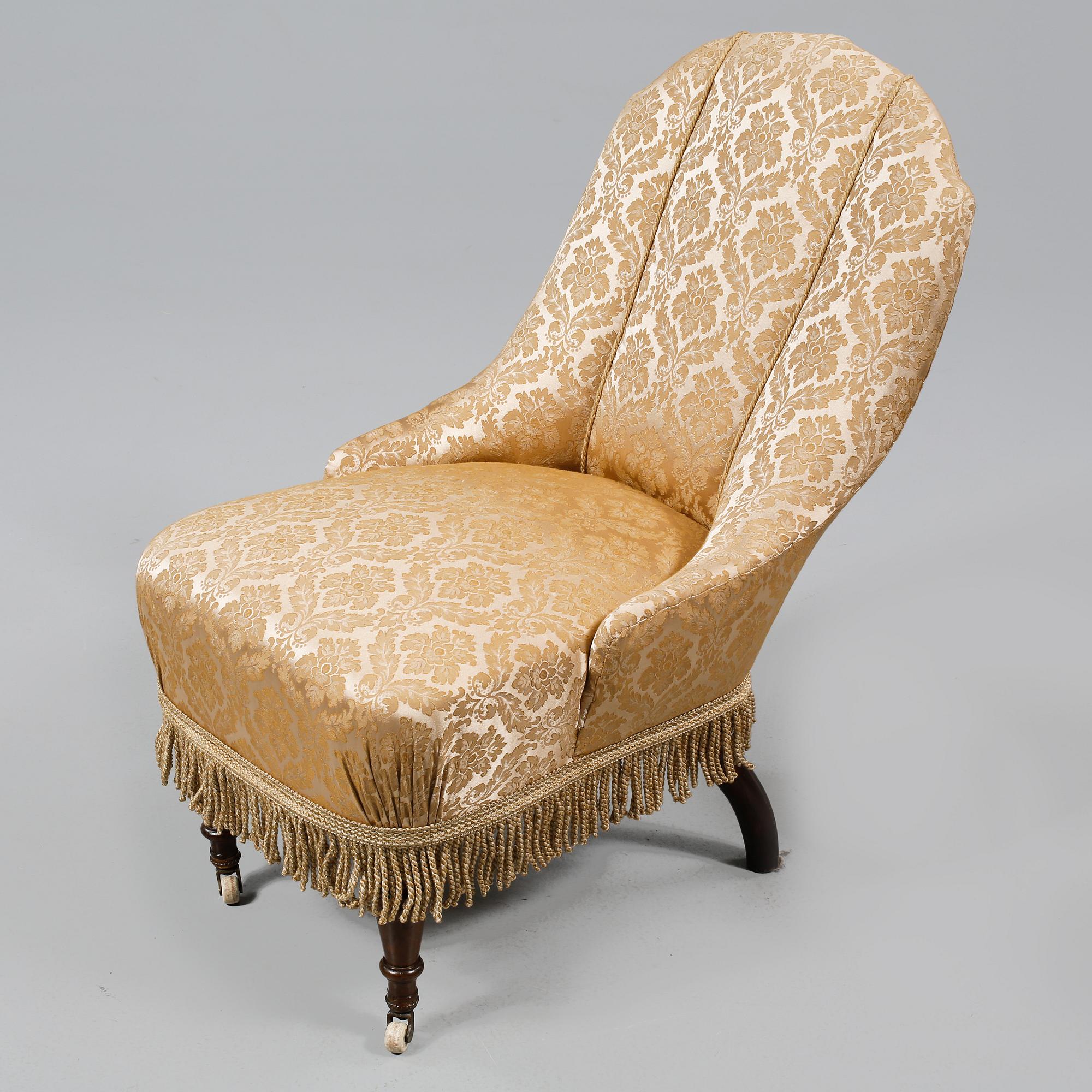 FÅTÖLJER, ett par, s k Emmafåtöljer, sent 1800-tal.