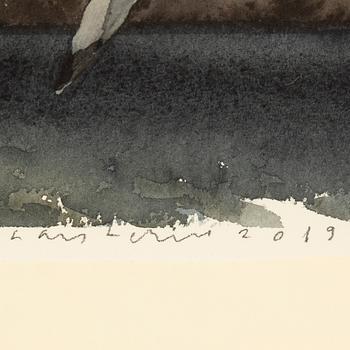 Lars Lerin, watercolour, signed Lars Lerin and dated 2019.