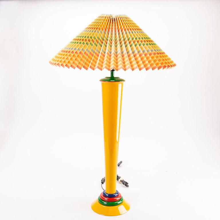 Olivier Vilatte a set of two painted table lamps later part of the 20th century.