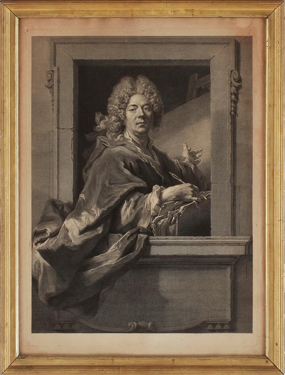 FRANCOIS I CHEREAN, kopparstick, 1715.