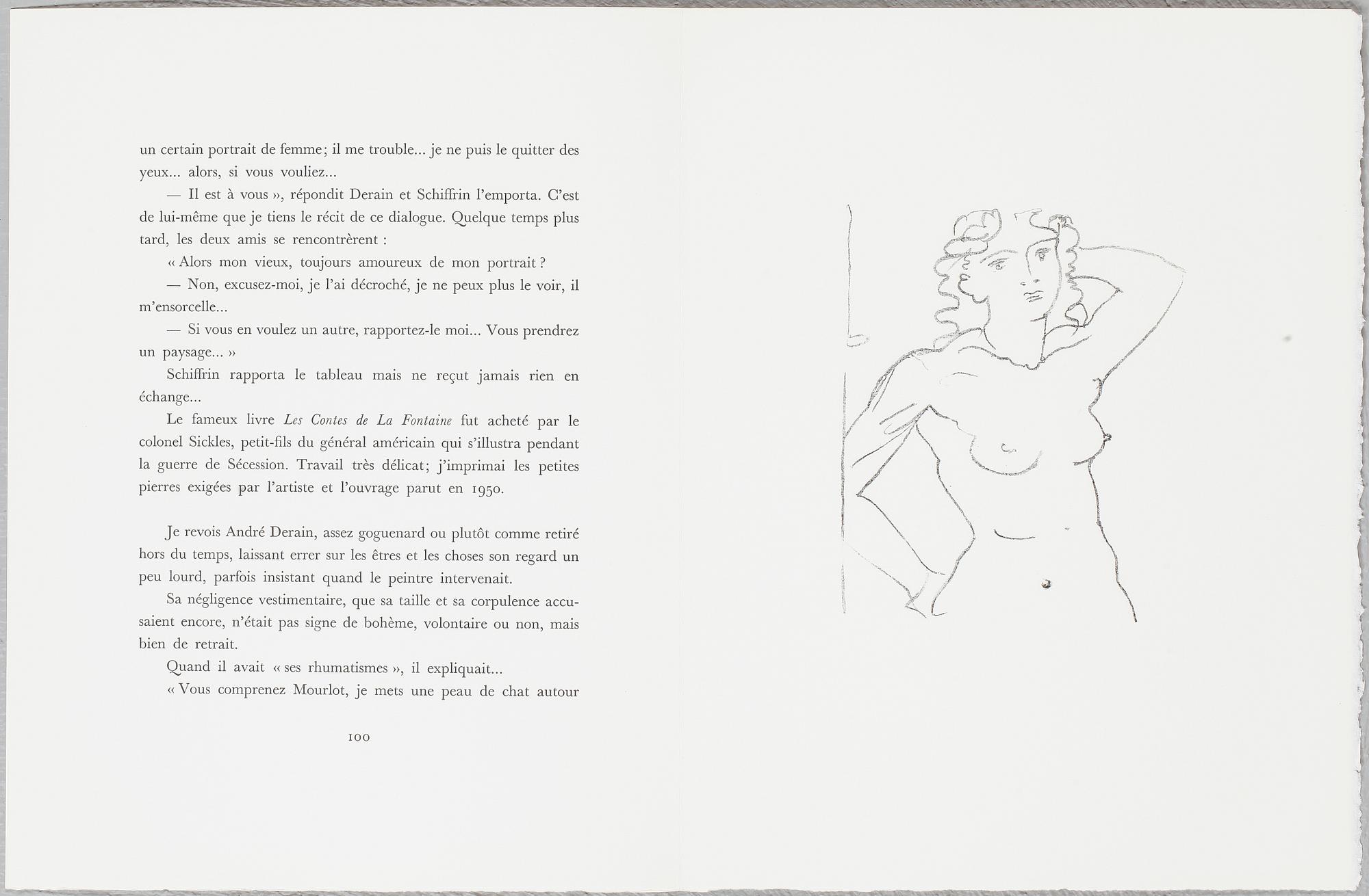 FERNAND MOURLOT, portfölj med 25 litografier, "Souvenirs et portraits d'artistes", utgiven 1972.
