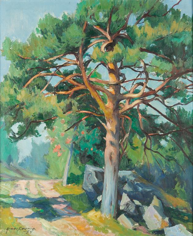 Armas Raunio, oil on canvas, signed and dated -54.