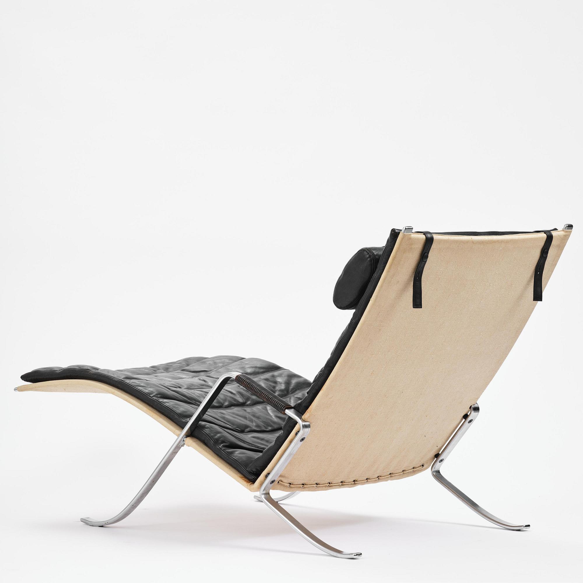 Preben Fabricius & Jørgen Kastholm, fåtölj, "Grasshopper", modell "FK-87", Alfred Kill, Danmark, 1960-70-tal.