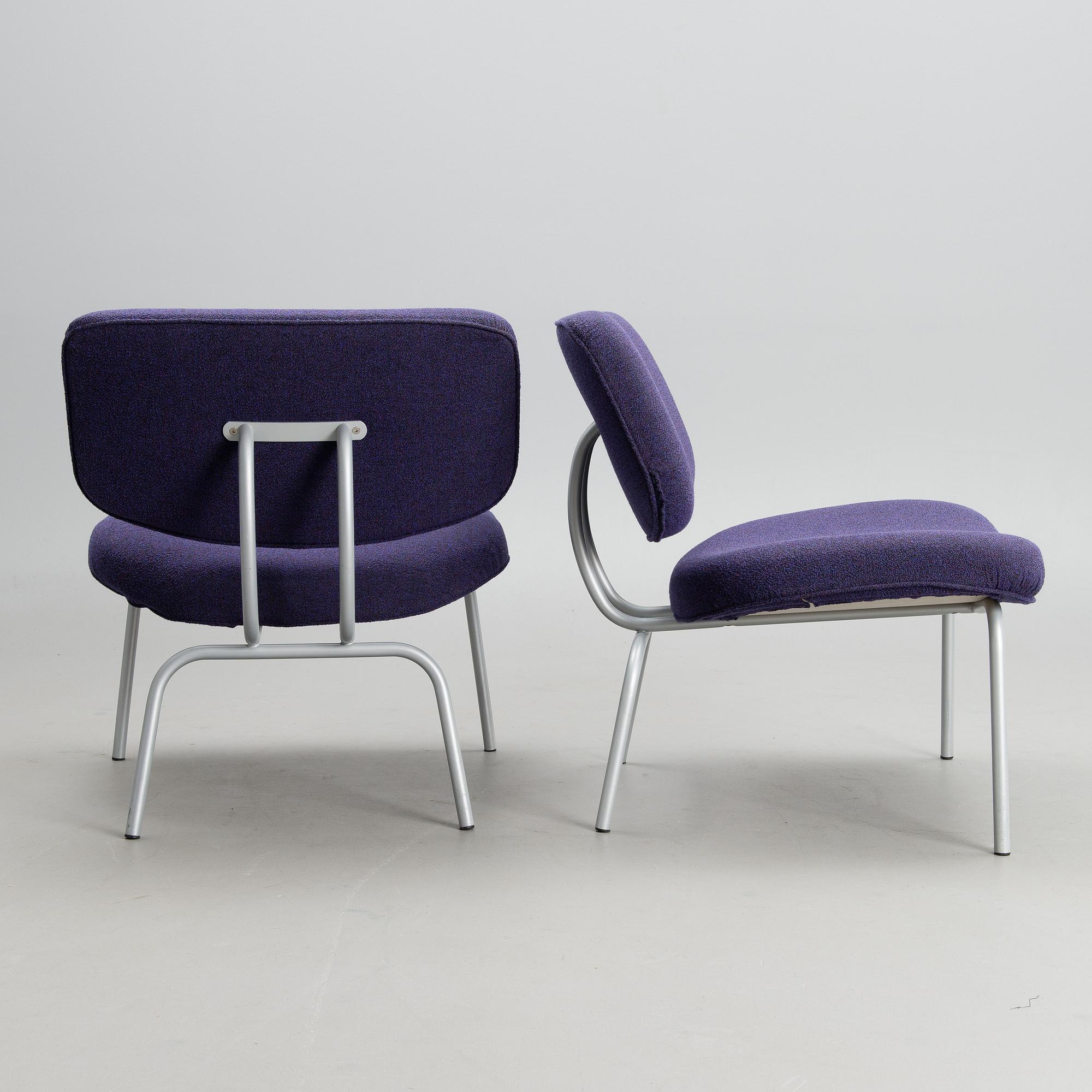 FÅTÖLJER, ett par, "Clea", Kristiina Lassus Studio, Zanotta. Modellen formgiven 1998.