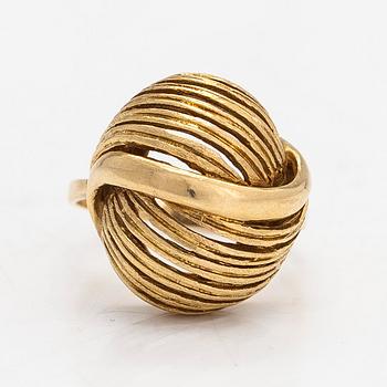 Ring, 14K guld, Helsingfors 1967.