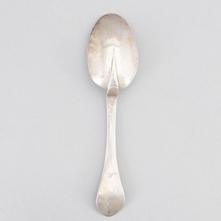 Hans Henriksson Wettersten, sk Råttsvansked, silver, barock, Vadstena (1682-1726).