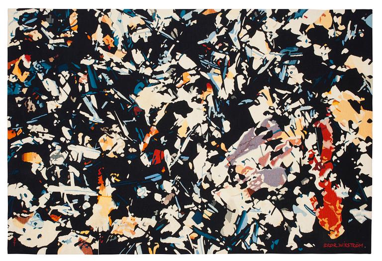 TAPESTRY. Gobelängteknik (tapestry weave). 150 x 220,5 cm. Signed PF BROR.WIKSTRÖM (Pinton Frères).