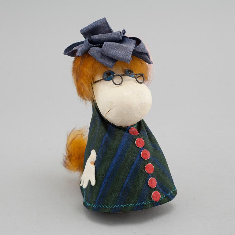 Four Moomin figures from Atelier Fauni, 1950s/60s.