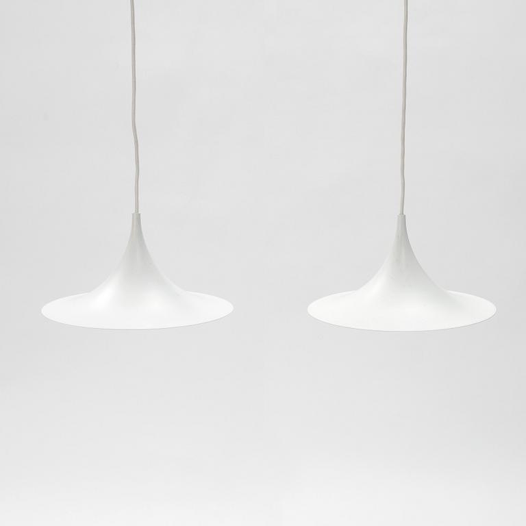 Bonderup & Thorup, a pair of 'Semipendel' ceiling lights, Gubi, Denmark.