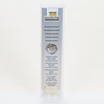 Swatch, Automatic, Blue Matic, armbandsur, 34 mm.