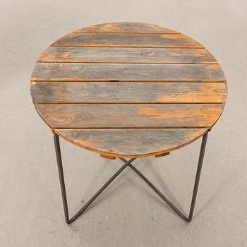 Garden furniture 5 pcs "Garden table 9A", "Garden chair 6" and "Garden chair 1" Grythyttan 1930s/40s.