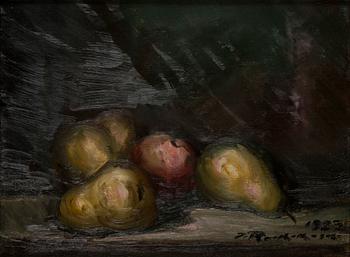 Jalmari Ruokokoski, Still Life with Pear and Apple.