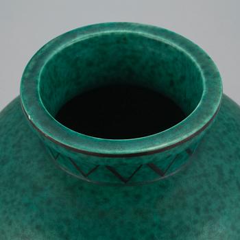 VAS, stengods, "Argenta", Wilhelm Kåge, Gustavsberg, 1950/60-tal.