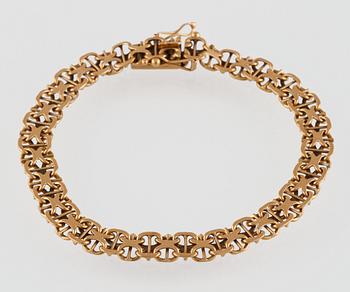 ARMLÄNK, 18K guld, Nils-Olofs Guldsmedja, Stockholm. Vikt 15 gram.