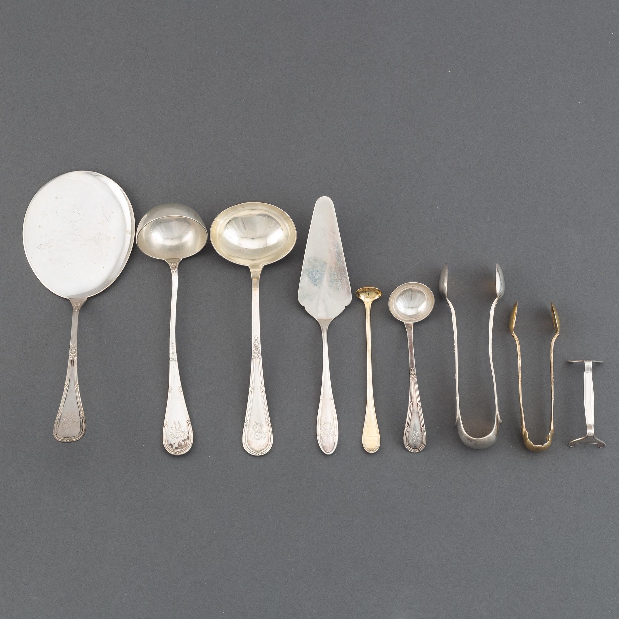 A Swedish silver cutlery service, model 'Rosen', incl CG Hallberg, K Anderson, Stockholm. (272 pieces).