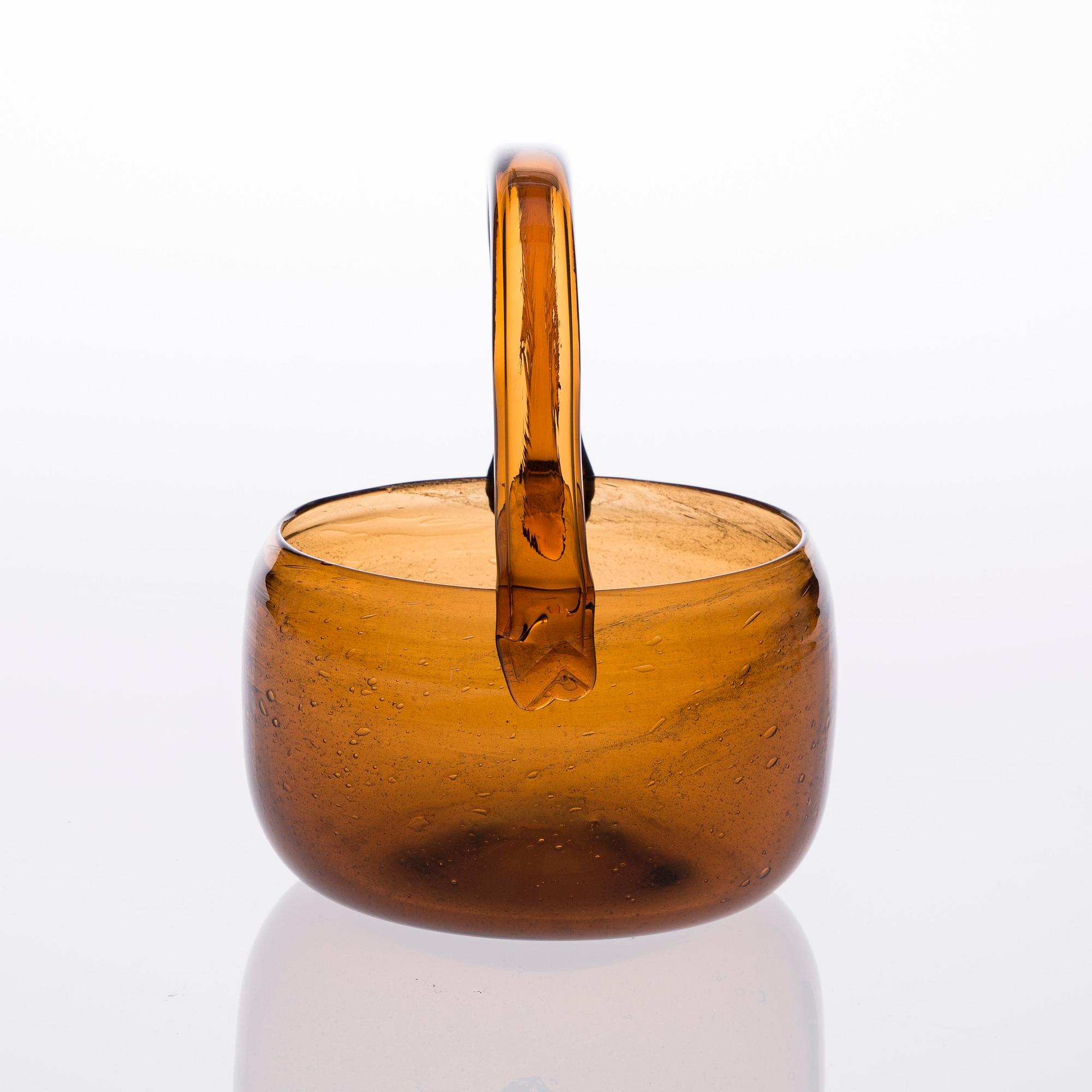 SKÅL, glas, "Sargasso" Kaj Franck. Märkt i botten Nuutajärvi Notsjö.