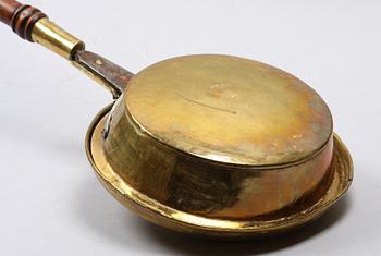 SÄNGVÄRMARE, mässing, möjligen England, 1800-tal.