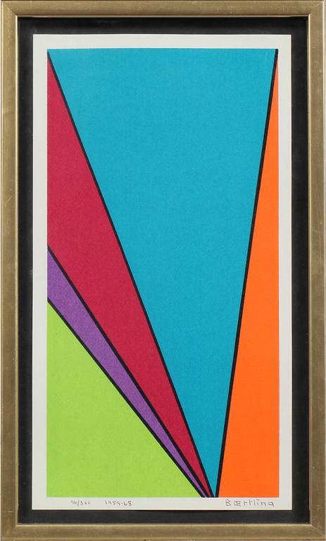 OLLE BAERTLING, färglitografi, signerad, numrerad 96/300 samt daterad 1959-68.