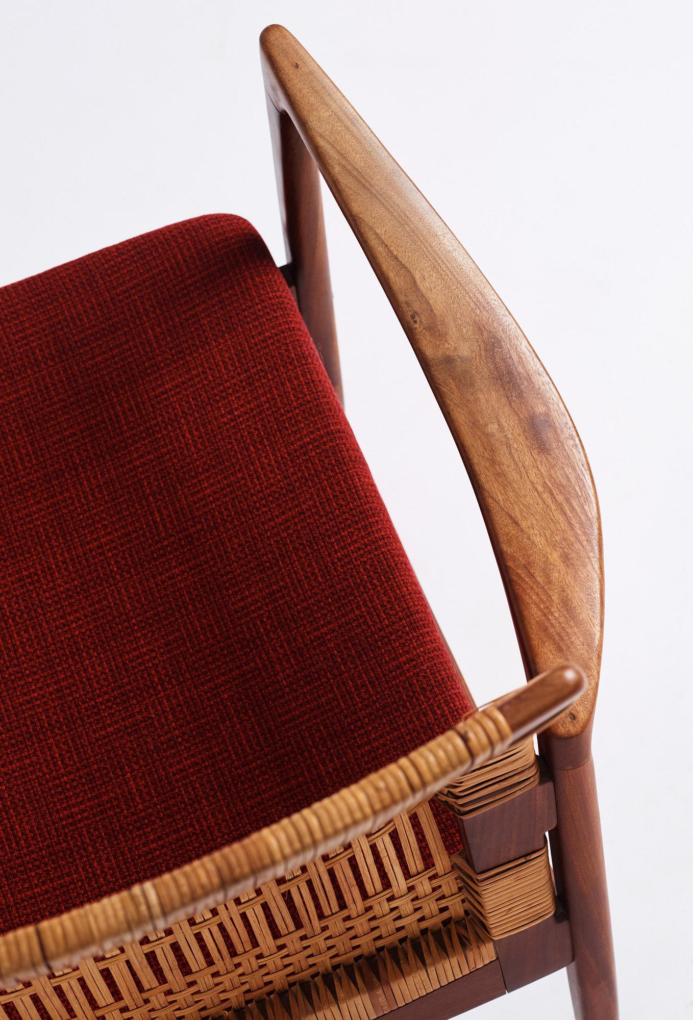 Ib Kofod-Larsen, an 'Åre' easy chair, model nr '809', Olof Persons Fåtöljindustri (OPE), Sweden, 1950-60s.