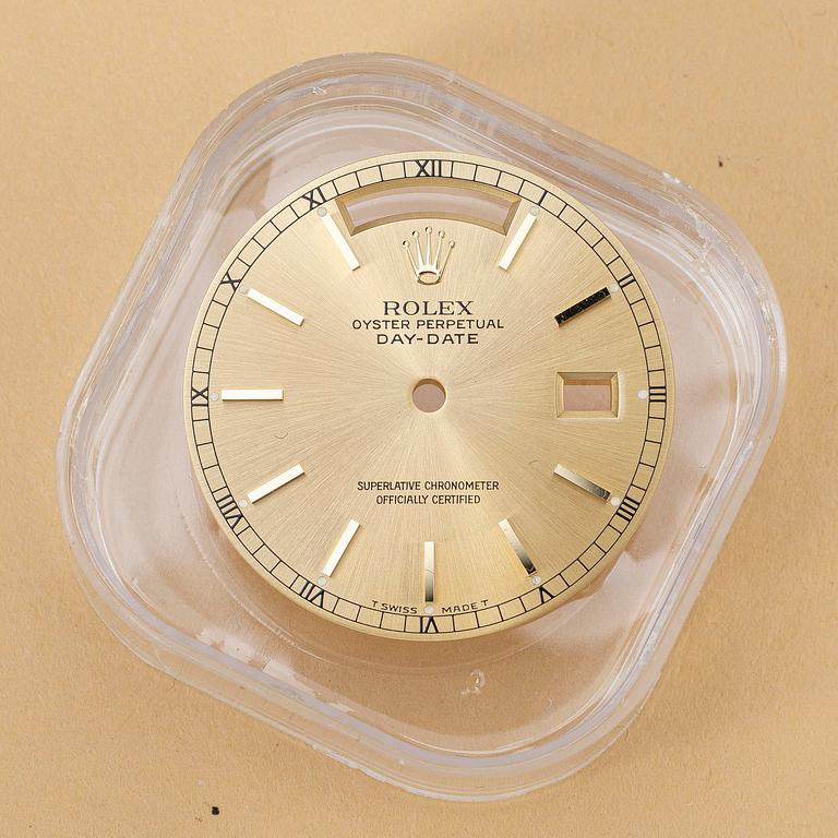 Rolex, Day-Date, "Black & Champagne Dial", ca 1998.