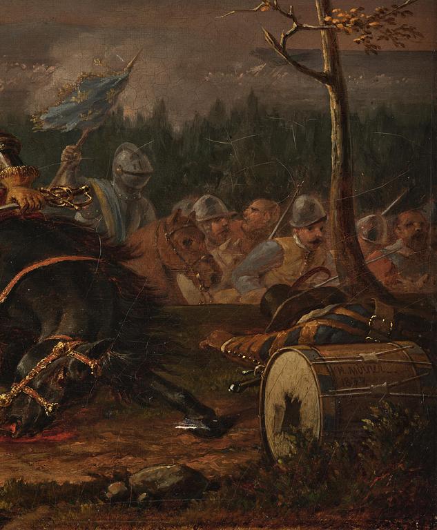 Hjalmar Mörner, ”Bataille-Scene, vid Kirkholm, den 27 sept. 1604”.