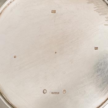 SAZIKOV, A 5-piece silver coffee and tea set, mark of the Sazikov Firm, Imperial Warrant, Saint Petersburg 1860.