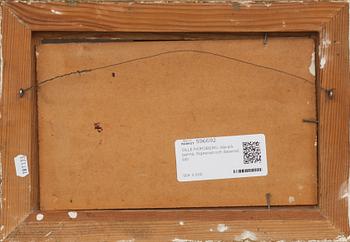 OLLE NORDBERG, olja på pannå. Signerad och daterad.