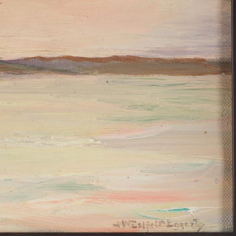 Ingeborg Westfelt-Eggertz, Sunset over Hållö and Hållö Lighthouse, Bohuslän.