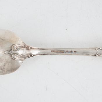 Bestickservis, 37 delar, silver, "Olga", Gustaf Möllenborg, Stockholm bl a 1899.