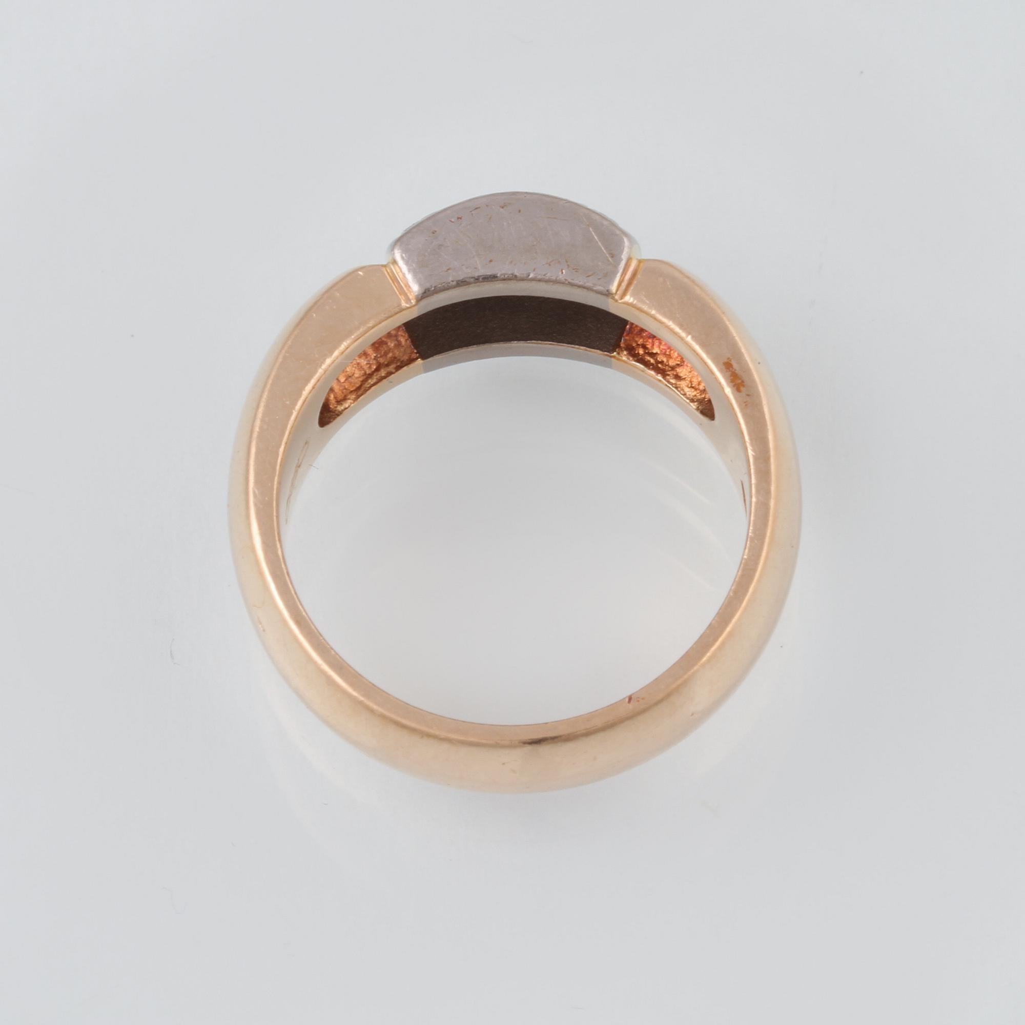 RING, 18K guld med briljantslipade dimanter 0.20 ct, utländska stämplar. Vikt 4,3 gram.
