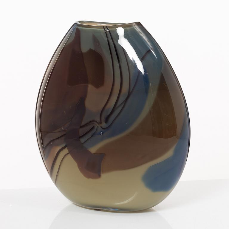 Jan-Erik Ritzman, a vase, glass, unique, Transjö, 1988.