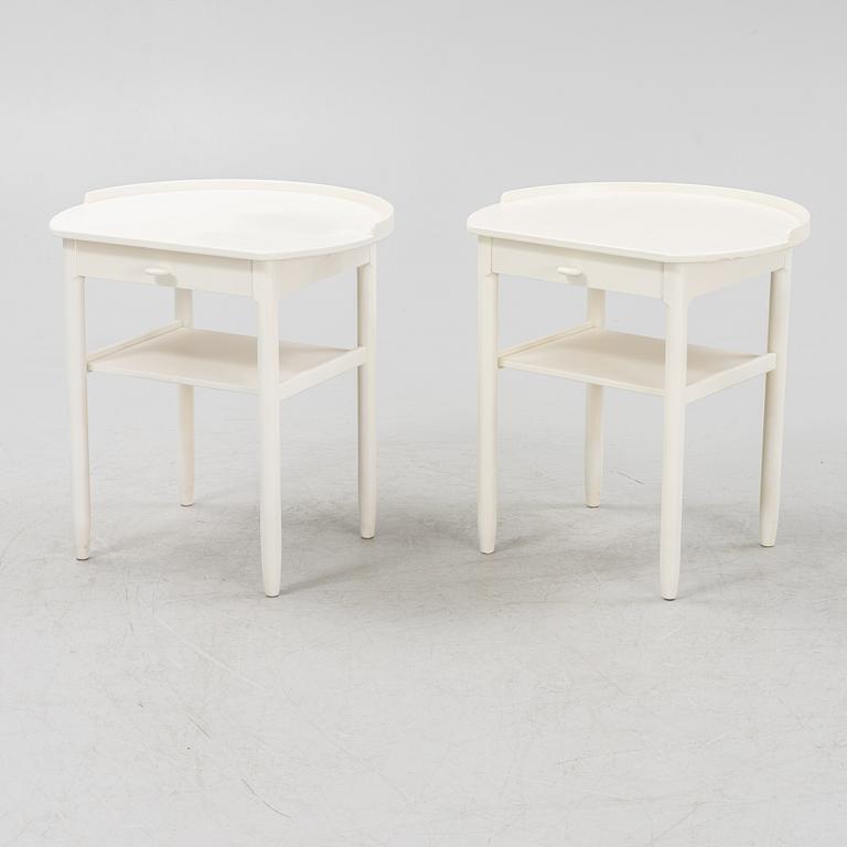 Sven Engström & Gunnar Mystrand, a pair of bedside tables, Bodafors, 1963-64.