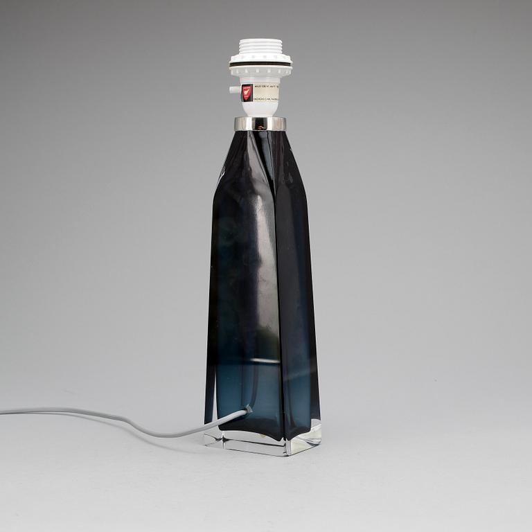BORDSLAMPA, glas, Carl Fagerlund, Orrefors, numr RD 1884, 1950-tal.