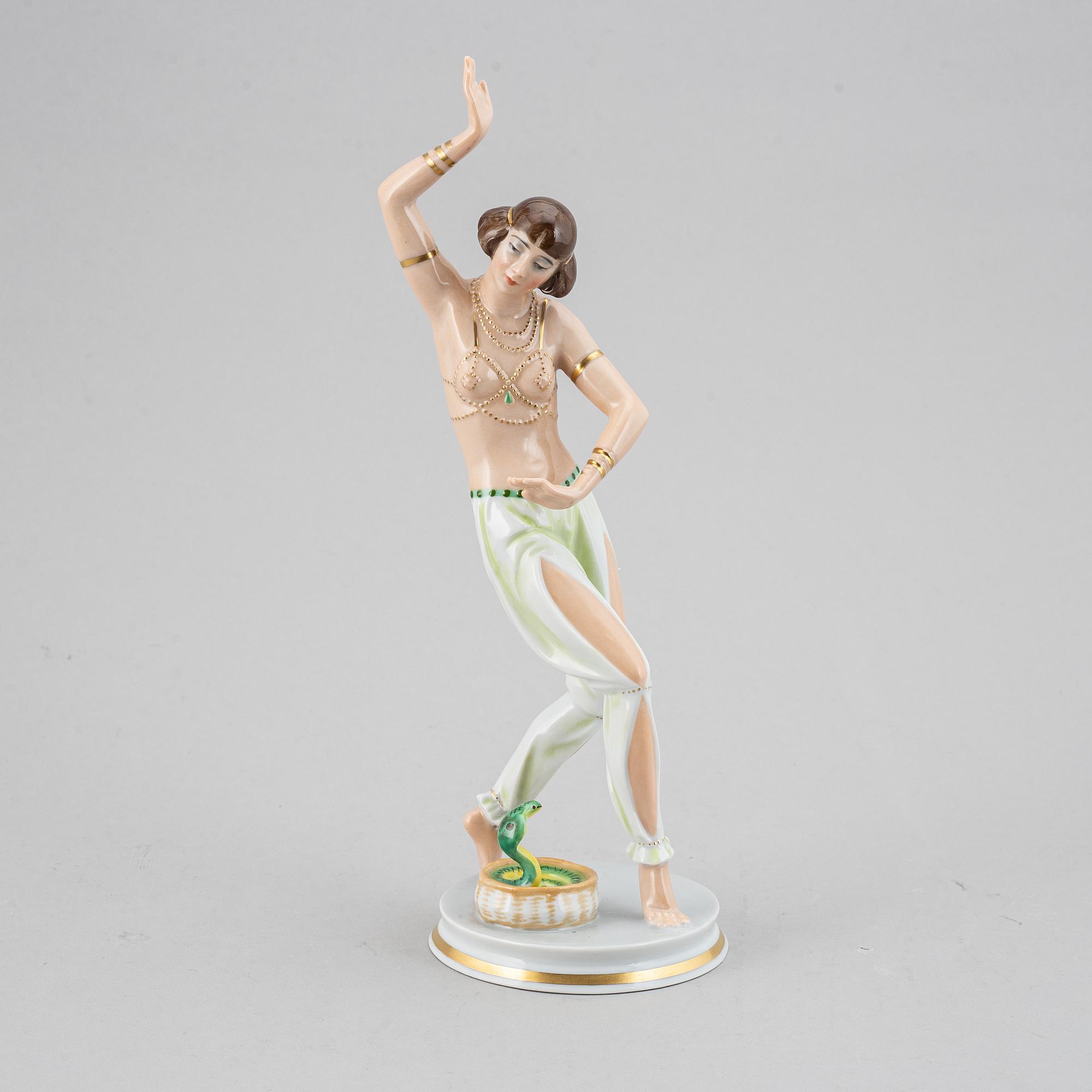 GUSTAV OPPEL, figurin, porslin, art déco, Rosenthal, 1930-tal.