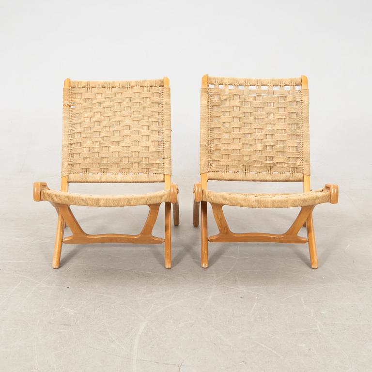 Ebert Wels, a pair of folding chairs, Yugoslavia 1960s.