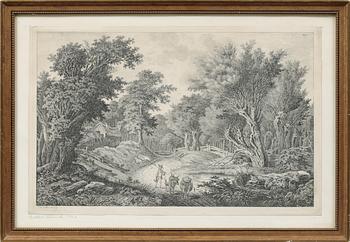 CARL WILHELM KOLBE, etching, signed in plate "C.W Kolbe inv & f".