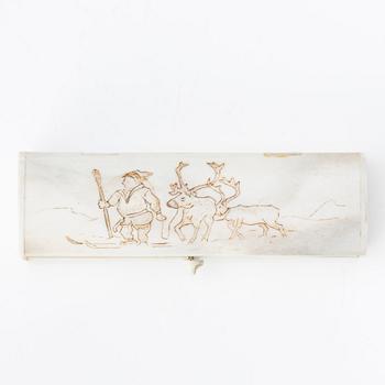 Bertil Fällman jewellery knife in box, signed, 1990s.