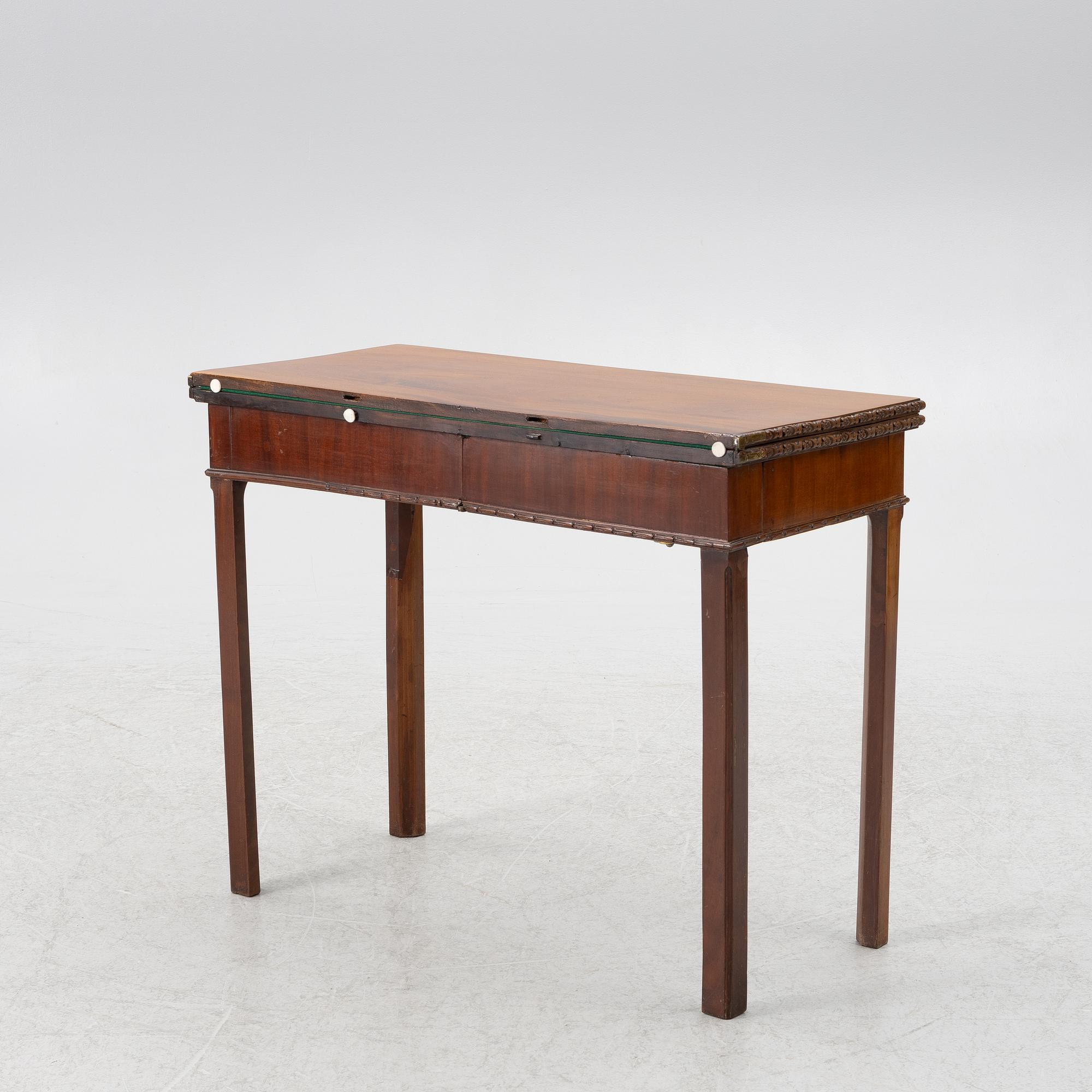 Gaming table, 19th century.