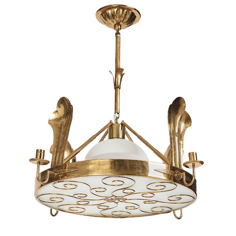 Lars Holmström, taklampa, Arvika, Swedish Grace, 1920-30-tal.