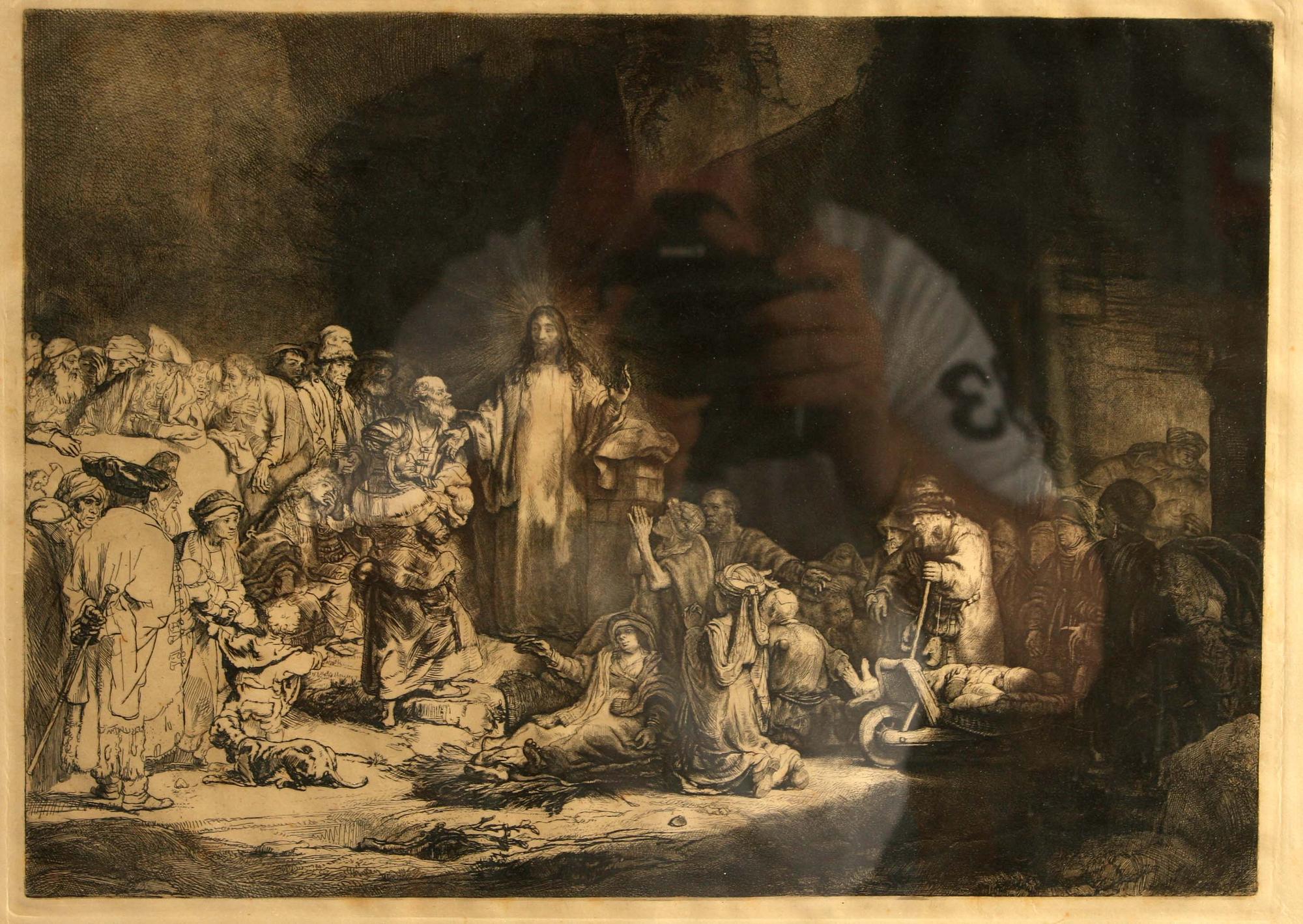 HARMENSZ VAN RIJN REMBRANDT, efter. Senare avdrag. "The hundred Guilder print".