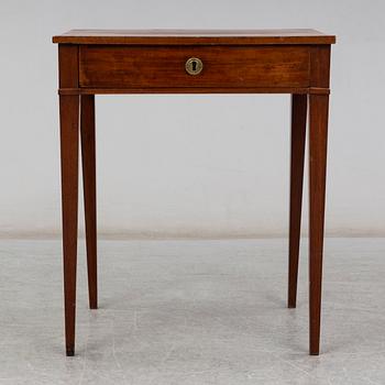 A late gustavian sewing table, ca 1800.