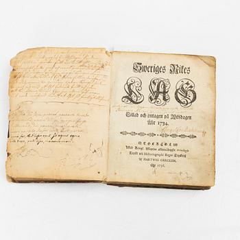 Proveniens: juristen Olof Rabenius (1730-1772).