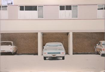 ROBERT BECHTLE, färglitografi, sign o numr 129/300.